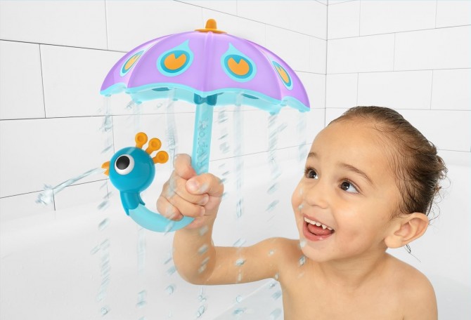 Parasol do kąpieli zabawka do wanny Yookidoo fioletowy
